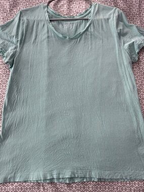 Time and Tru Light Mint Short Sleeve Crewneck Tee